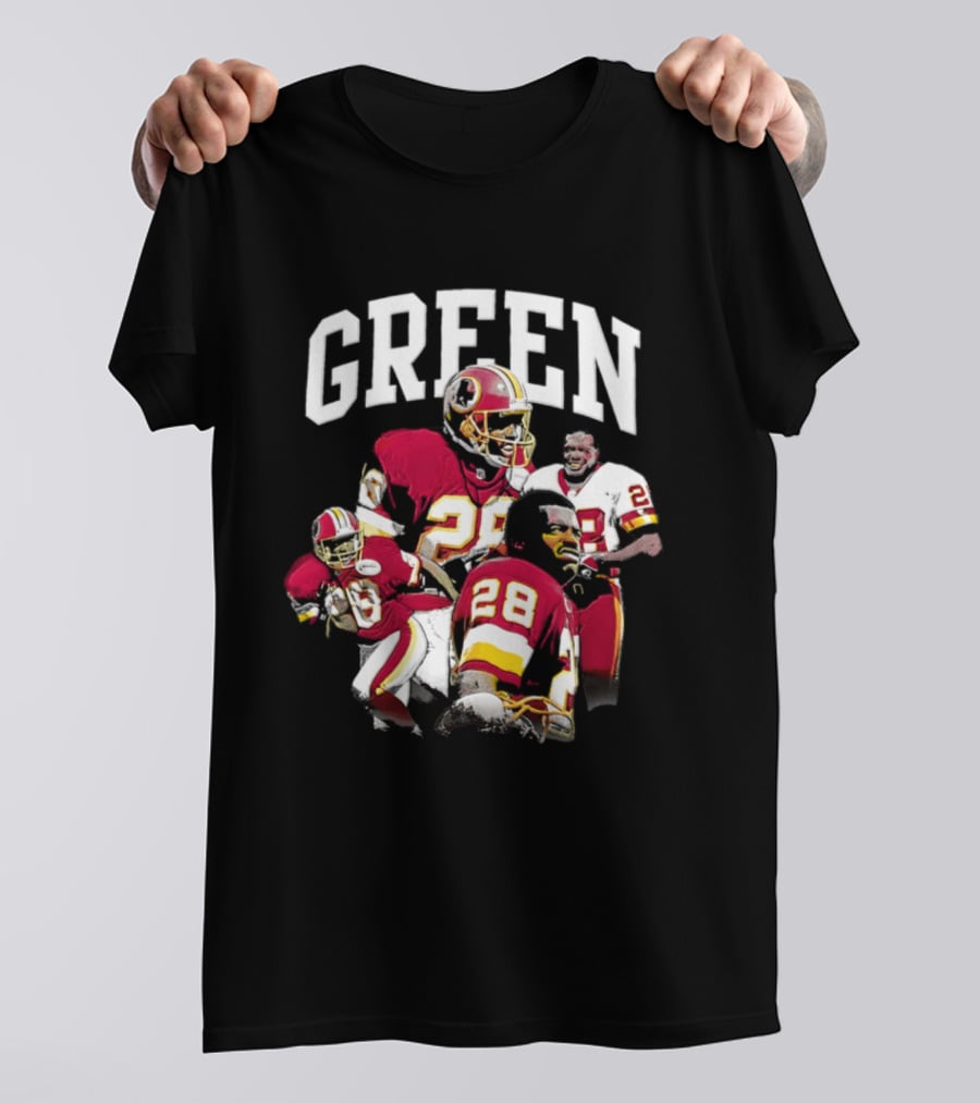 Darrell Green Washington Football Legends 28 Collage 2026 T-Shirt