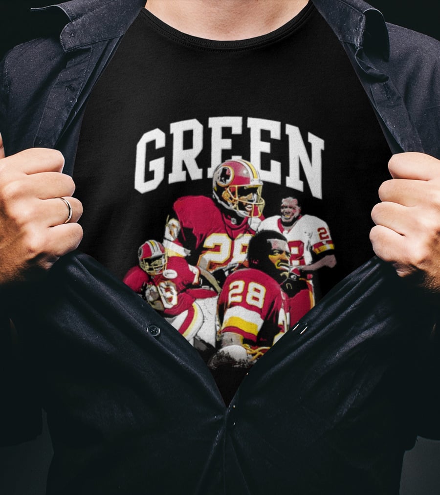 Darrell Green Washington Football Legends 28 Collage 2026 T-Shirt