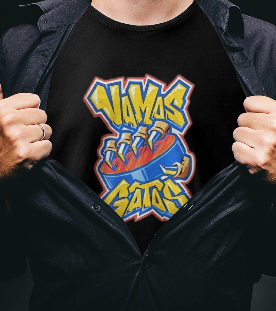 Florida Panthers Vamos Gatos Claw Puck Graffiti T-Shirt