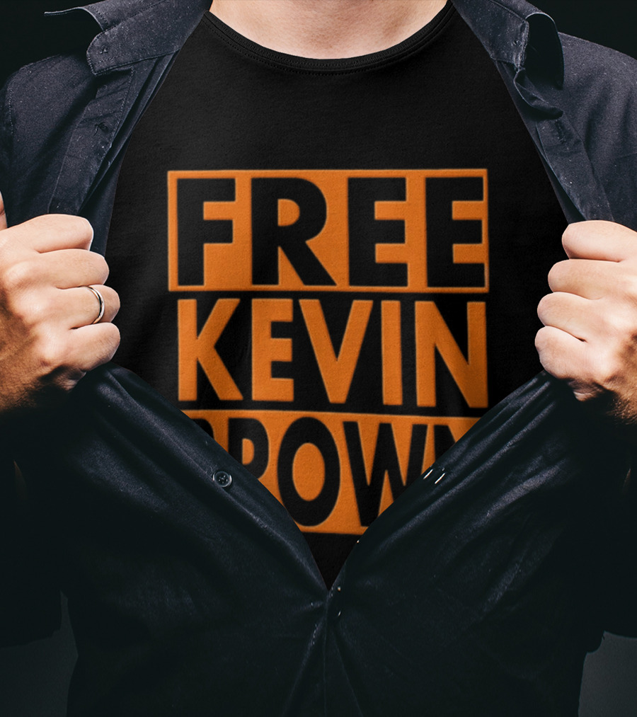 Free Kevin Brown Bold Orange T-Shirt