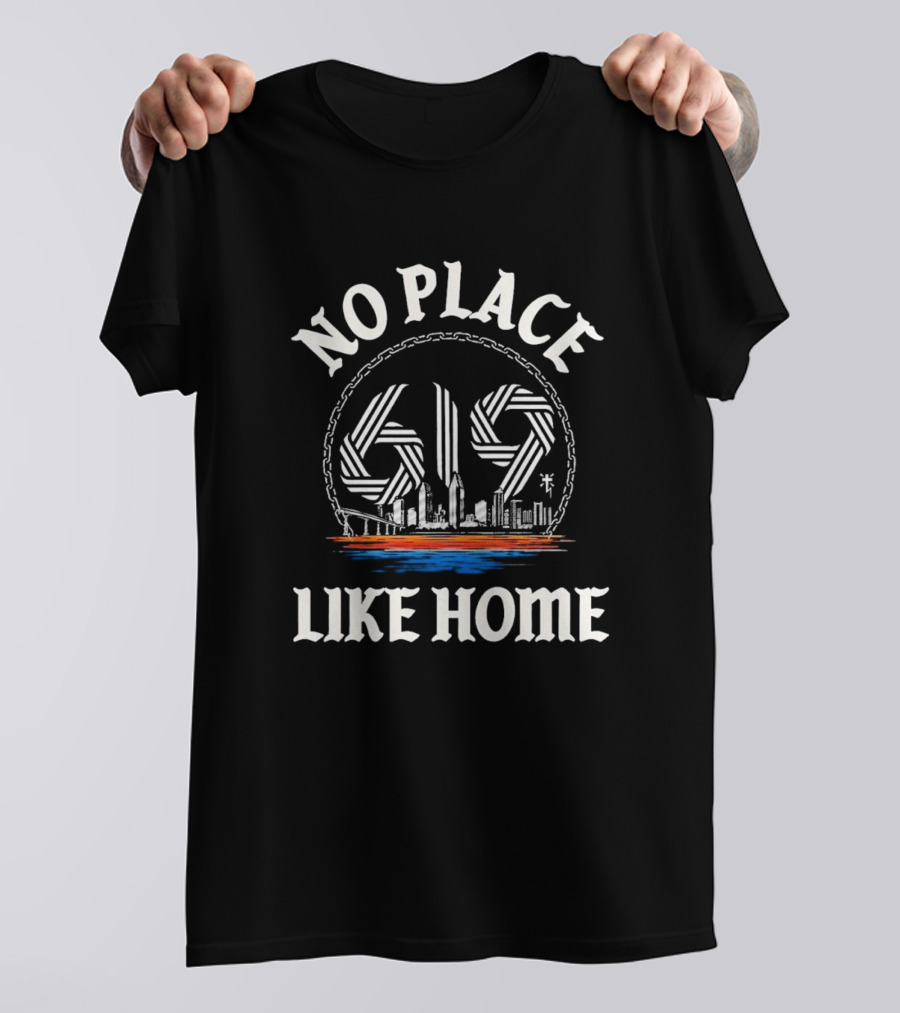 No Place Like Home 619 San Diego Skyline T-Shirt