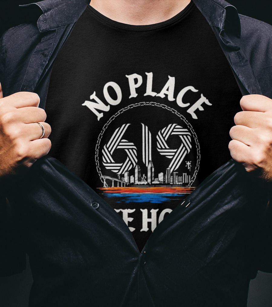 No Place Like Home 619 San Diego Skyline T-Shirt