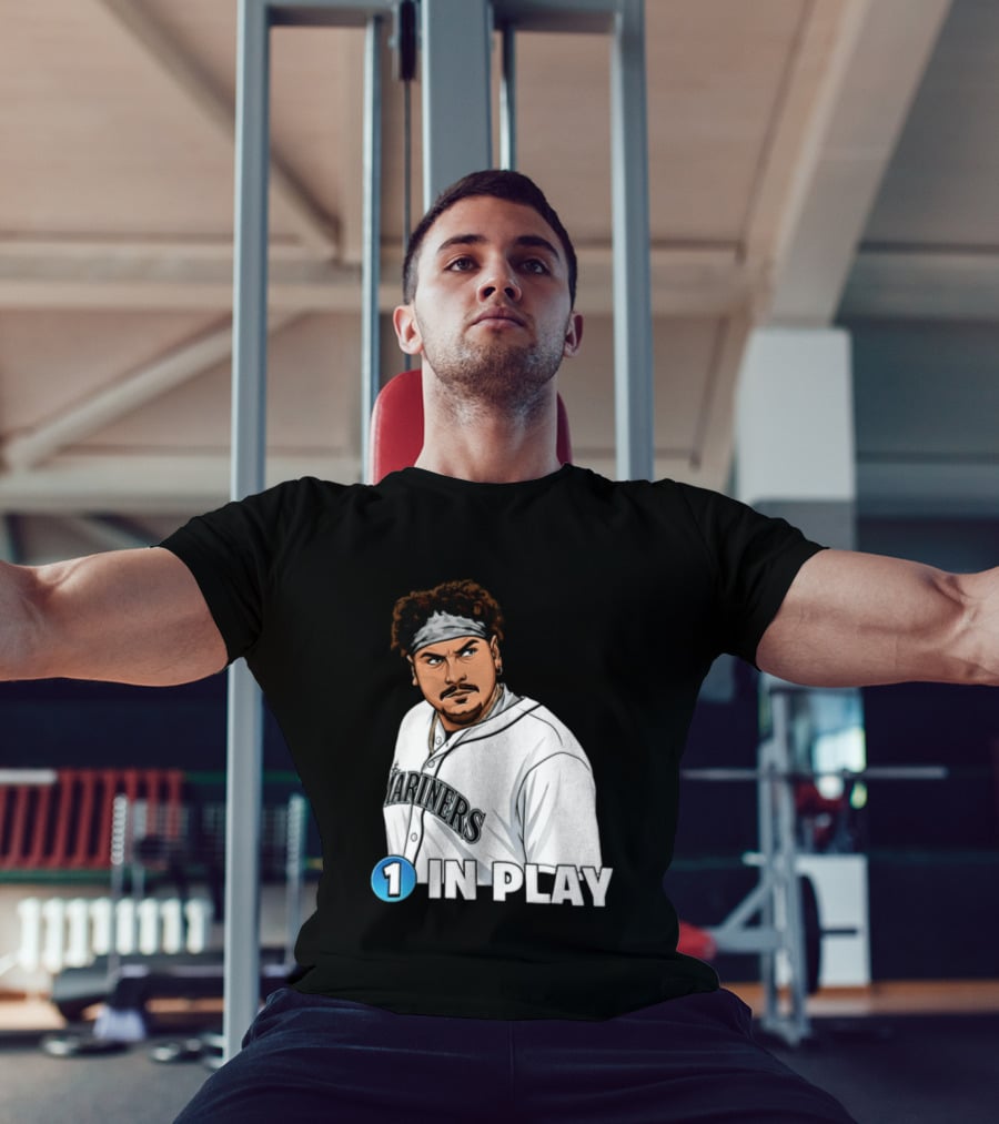 Josh Naylor Mariners 1 In Play Seattle MLB 2026 T-Shirt