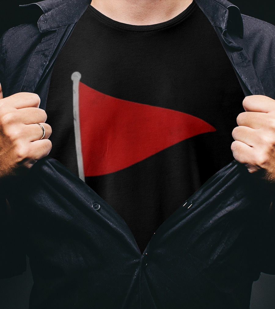 Red Flag Symbol Warning Alert Recognition T-Shirt