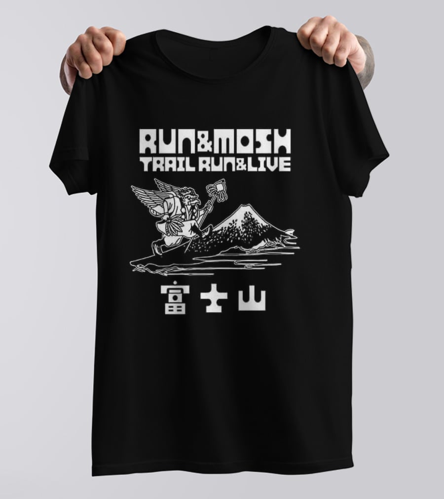 Run And Mosh Trail Run And Live Angel Mountain T-Shirt