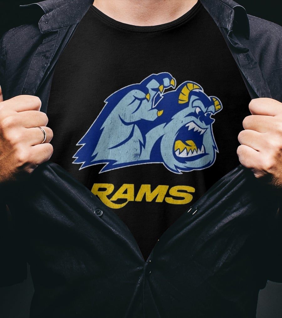 Los Angeles Rams Sulley Monster Football Fan Merchandise T-Shirt