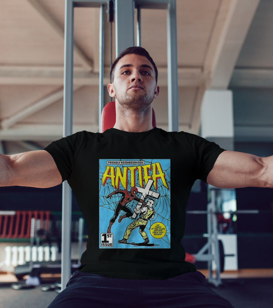 Friendly Neighbourhood Antifa Spider Man Punch 1st Issue T-Shirt