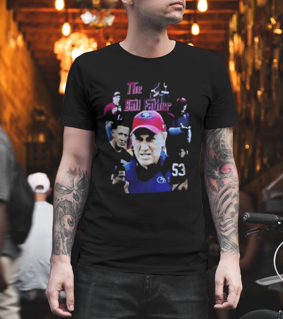 The Ball Father Head Coach Collage Bootleg 53 Cap Team T-Shirt