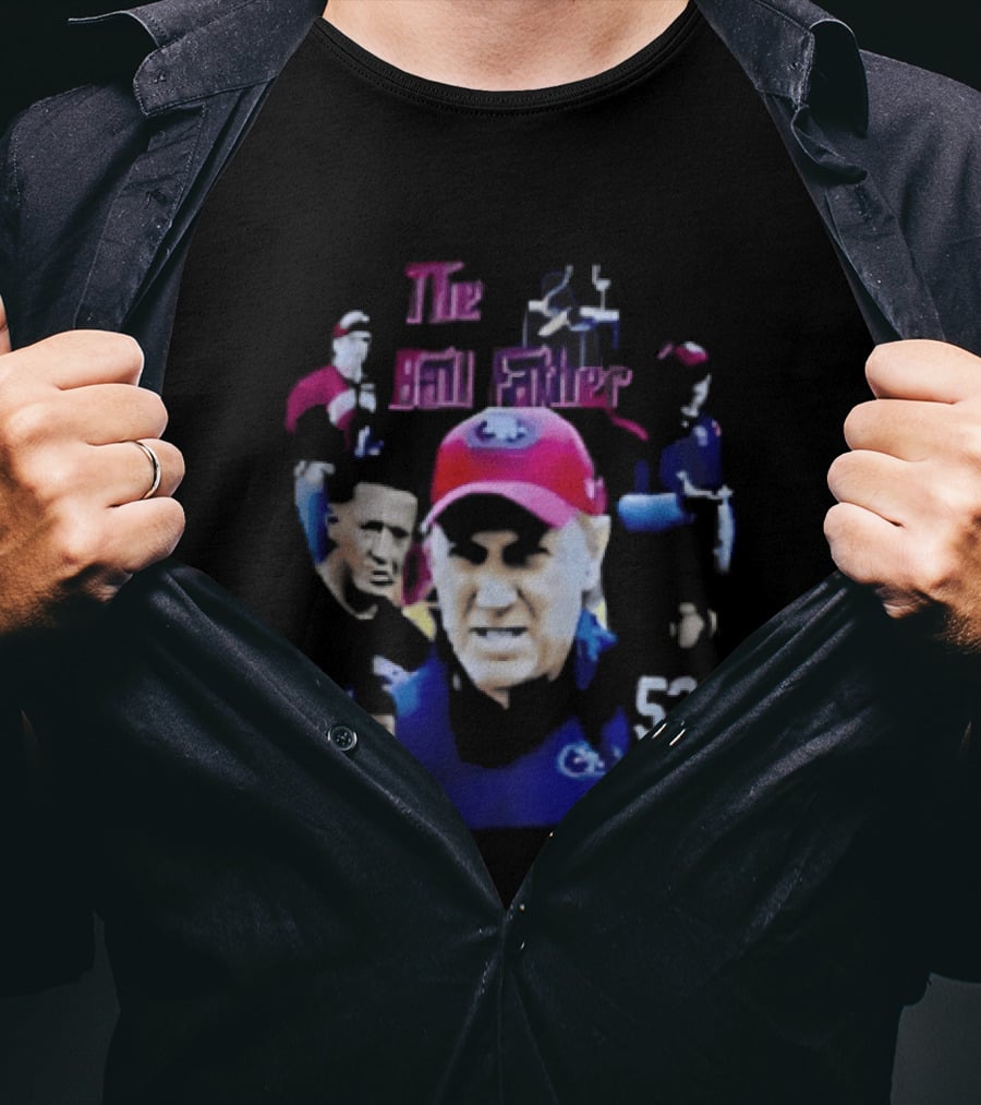 The Ball Father Head Coach Collage Bootleg 53 Cap Team T-Shirt