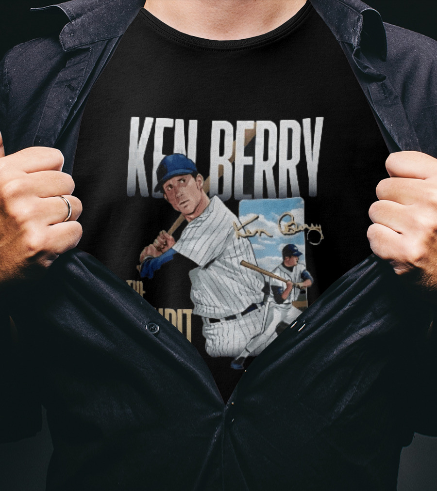Ken Berry The Bandit Batting Stance With Signature Panel T-Shirt