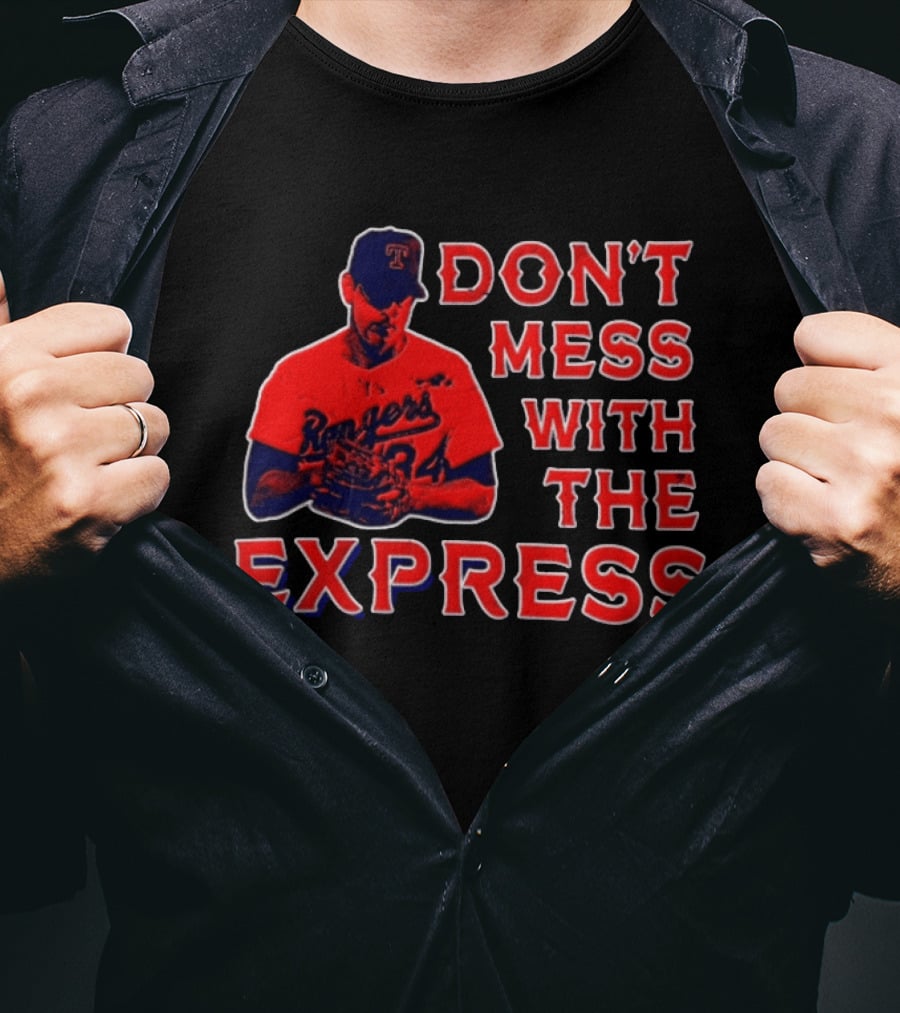 Nolan Ryan Texas Rangers Don't Mess With The Express Baseball Legend T-Shirt