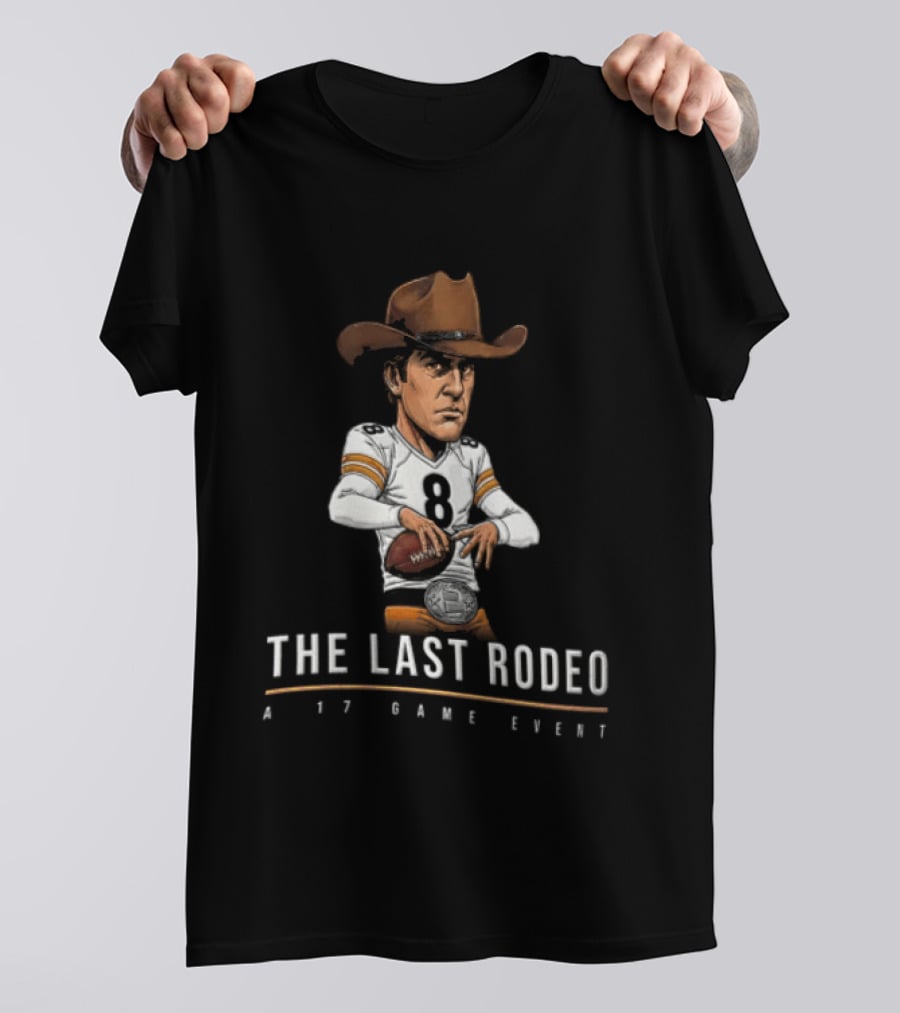 The Last Rodeo 17 Game Event Football Player With Cowboy Hat T-Shirt