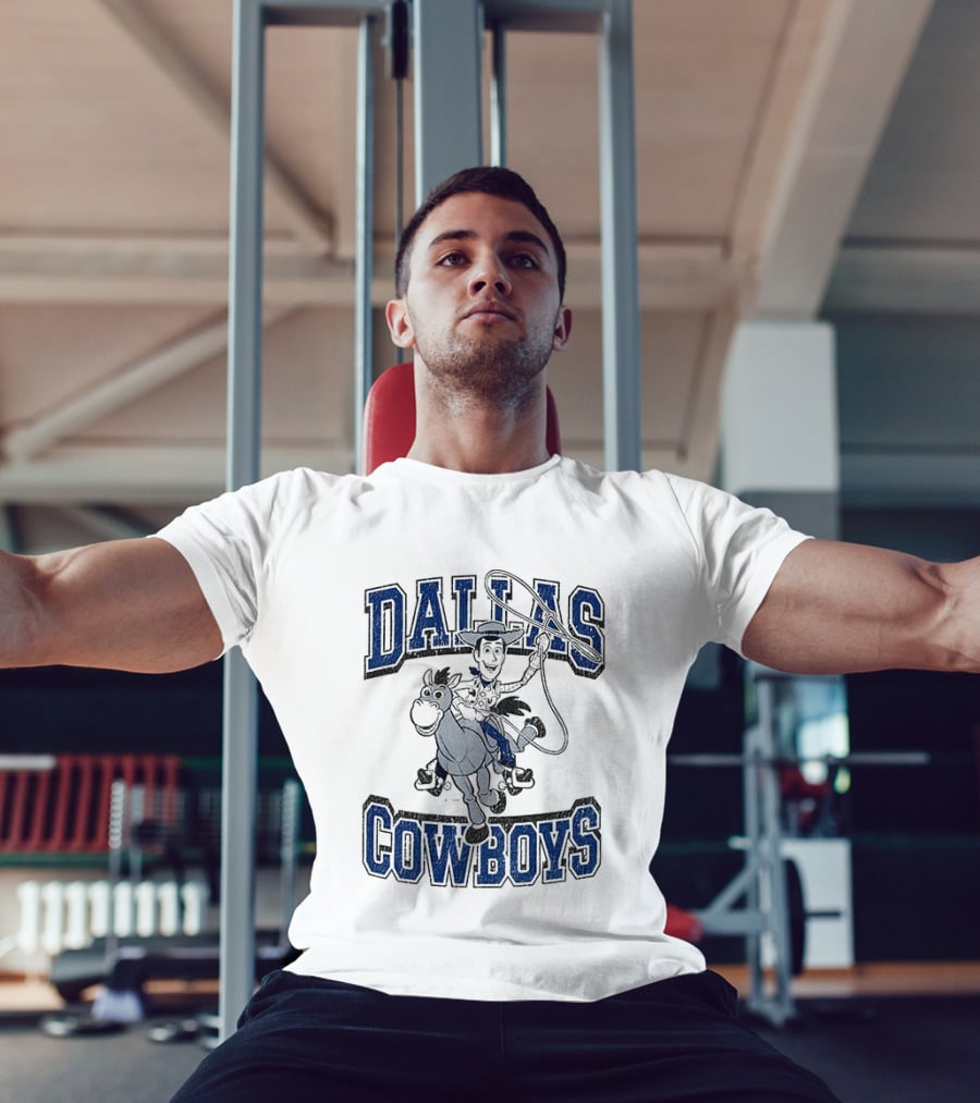 Dallas Cowboys Toy Story Woody Riding Cartoon T-Shirt