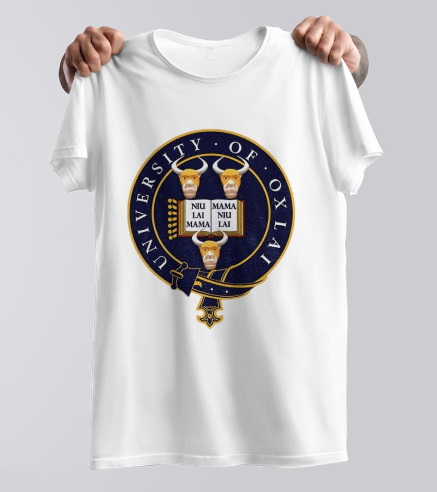 University Of Oxlai Niu Lai Mama Coat Of Arms T-Shirt