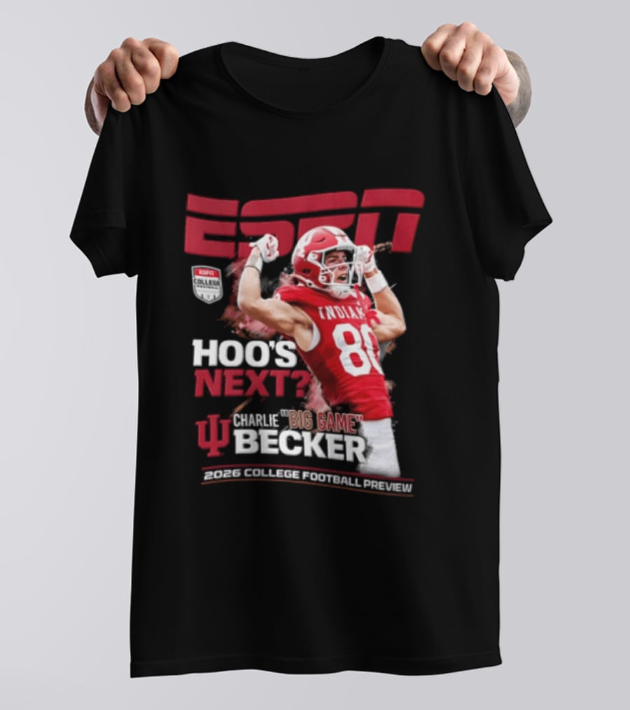 ESPN The Magazine Charlie Becker Indiana Hoosiers 2026 College Football Preview T-Shirt