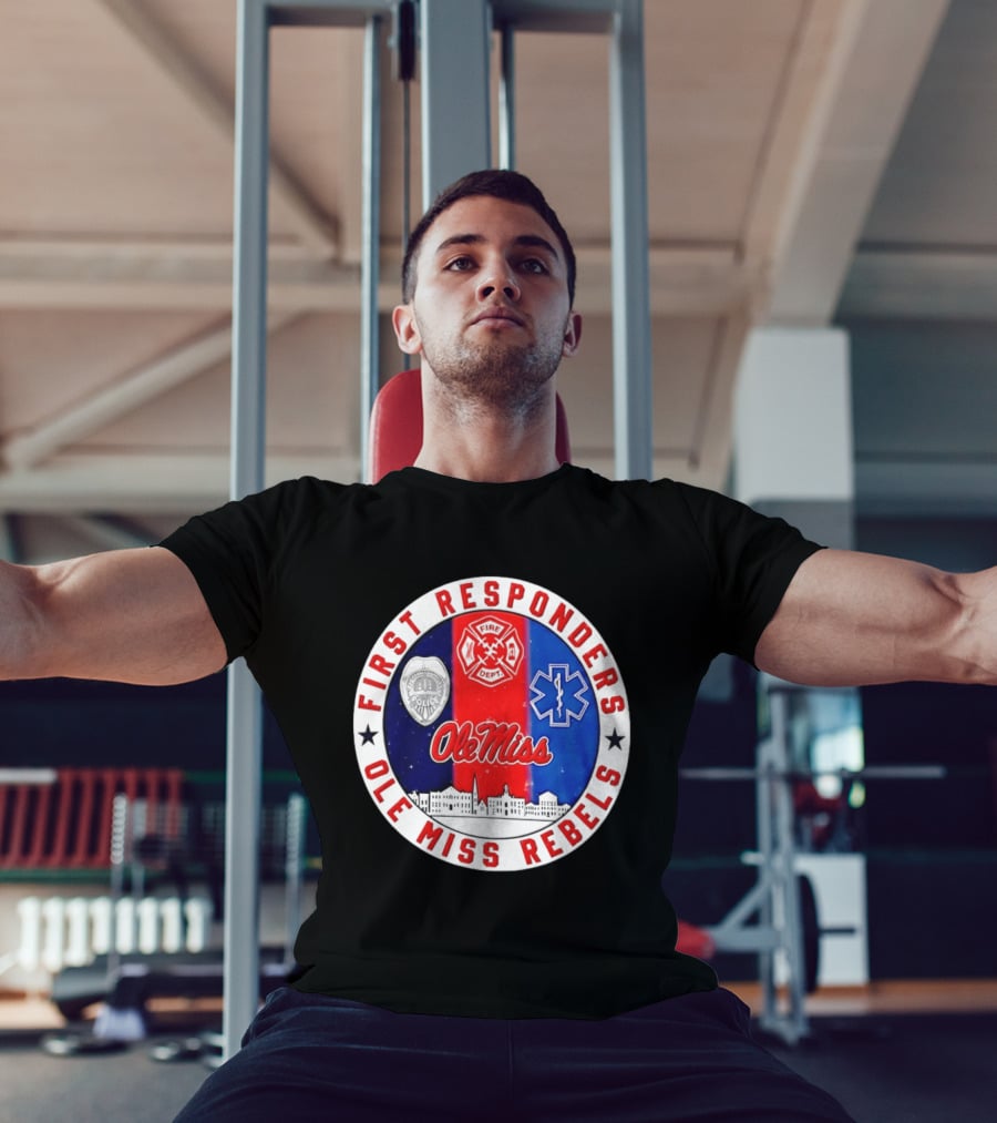 Ole Miss Rebels First Responders Police Fire Dept EMS 2026 T-Shirt