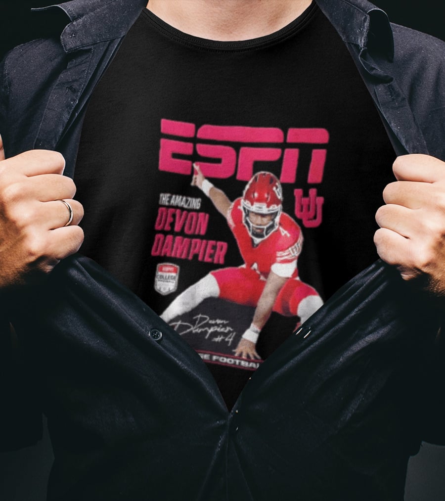 ESPN The Amazing Devon Dampier 2026 College Football Preview T-Shirt