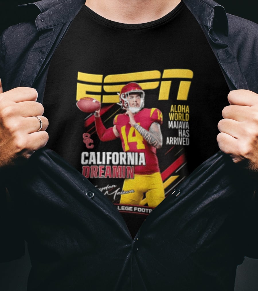 ESPN California Dreamin Jayden Maiava 2026 College Football Preview T-Shirt