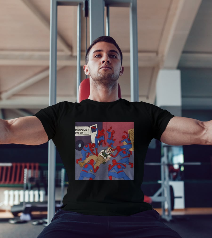 Spider Man How To Fight Fascism Neapolis Police Scene T-Shirt