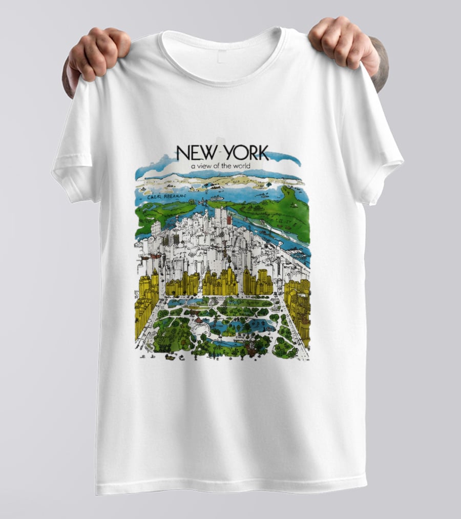 New York A View Of The World Carla Safernac T-Shirt