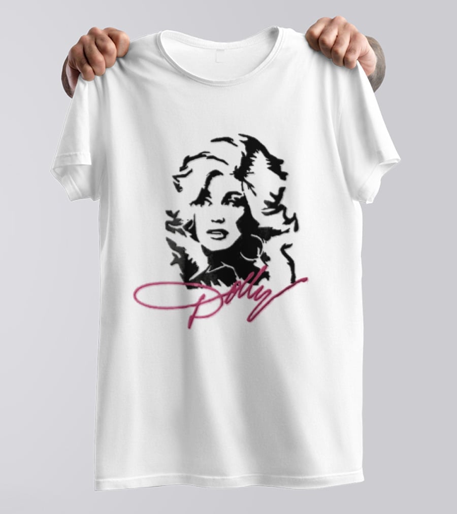 Dolly Parton Iconic Pink Signature T-Shirt