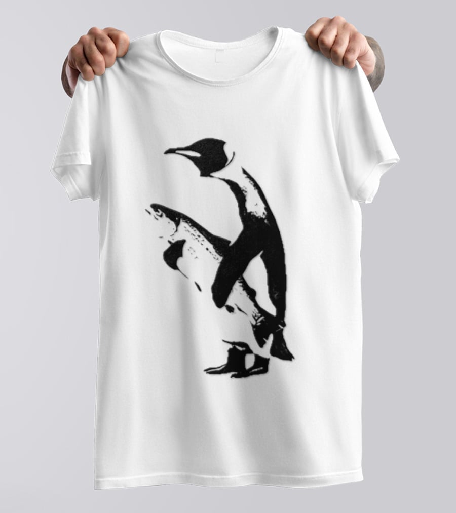 Penguin Holding A Fish T-Shirt