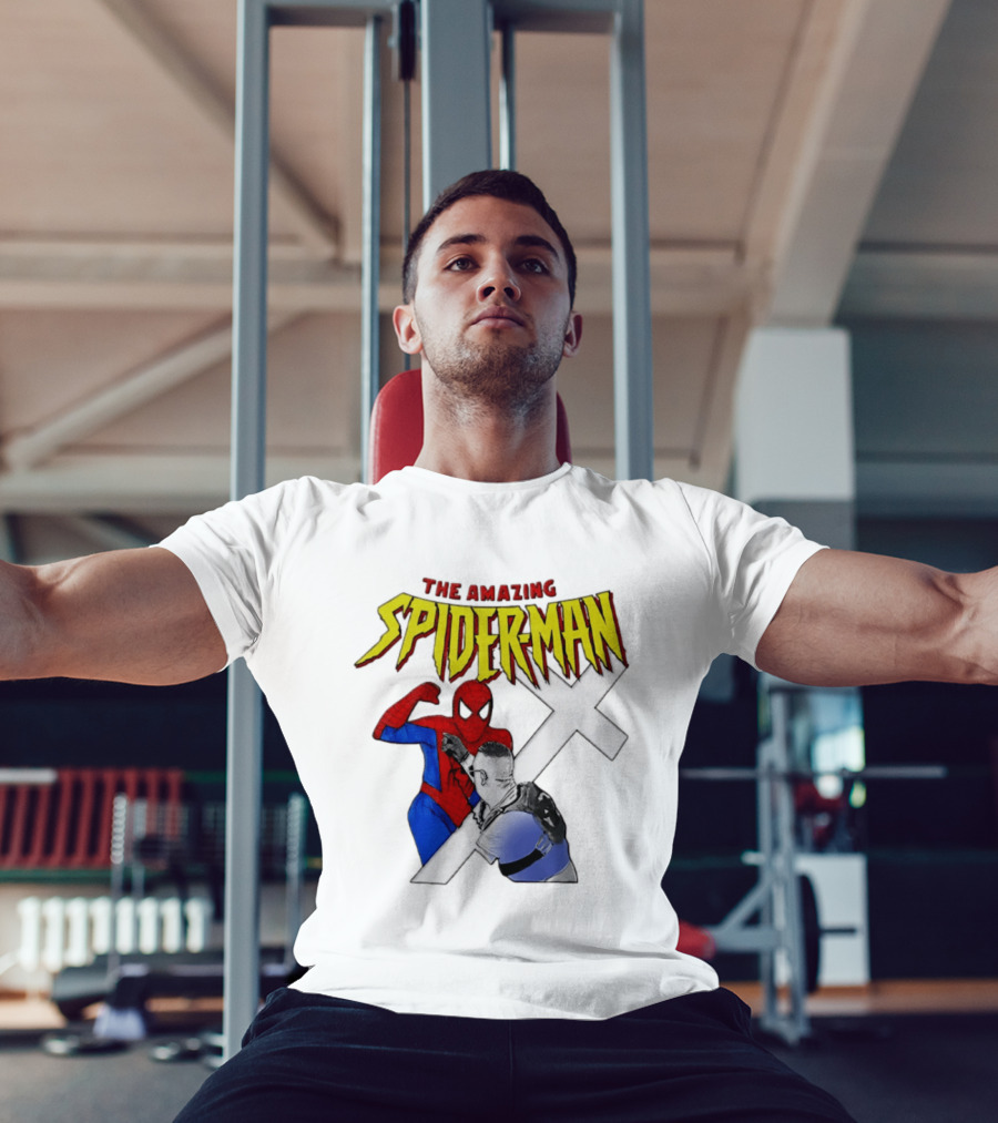 The Amazing Spider Man Vs Jake Lang Comic Style Showdown T-Shirt