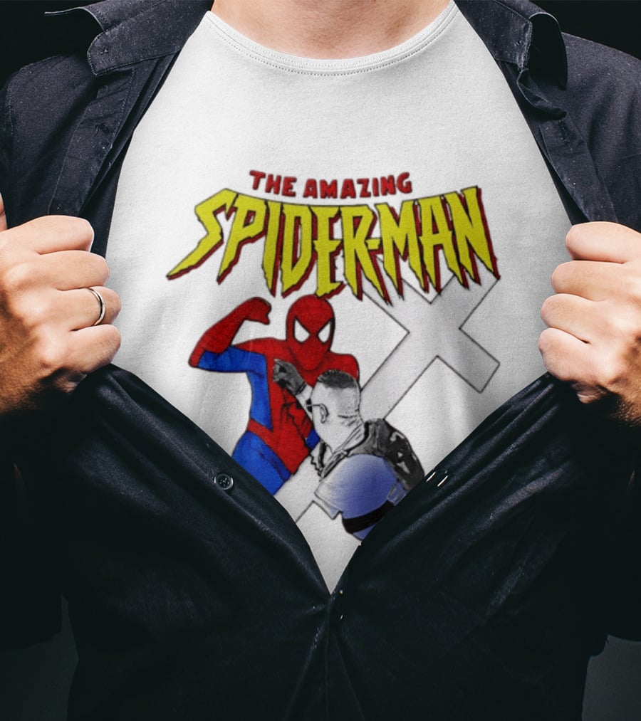 The Amazing Spider Man Vs Jake Lang Comic Style Showdown T-Shirt