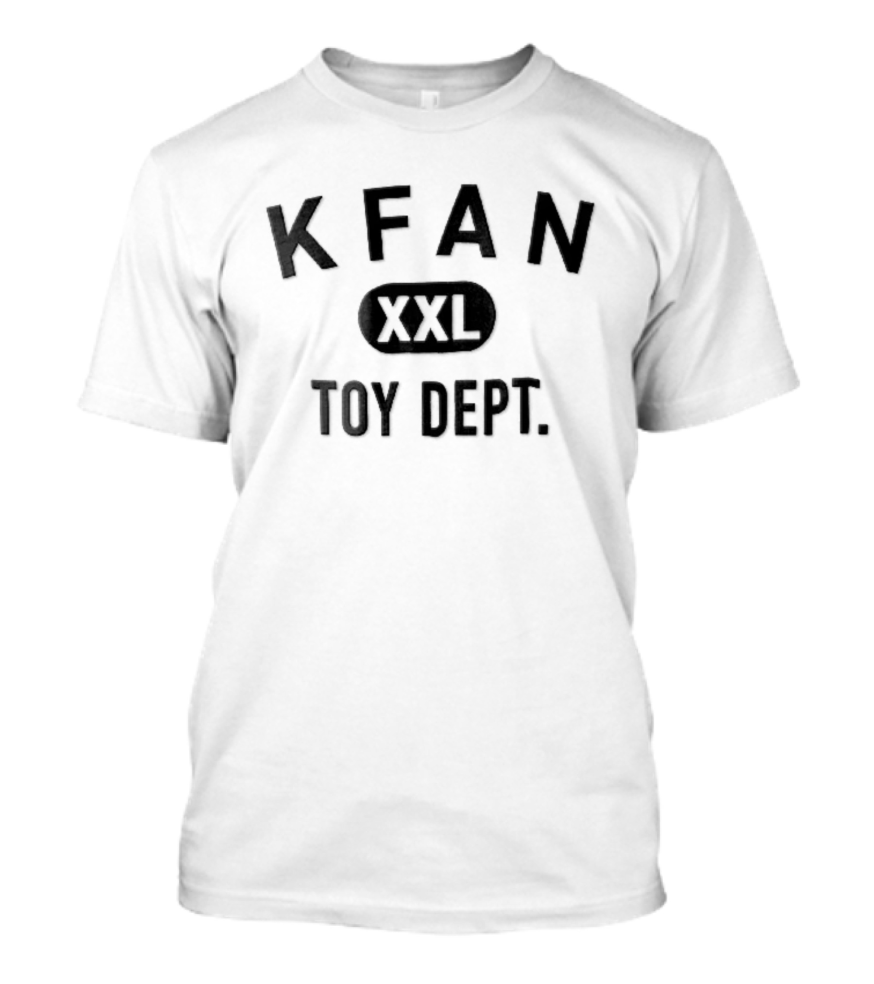 Kfan XXL Oval Toy Dept Black Arched T-Shirt
