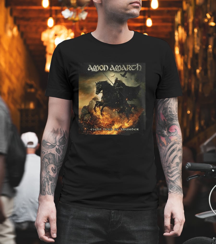 Amon Amarth Eight Legs Of Thunder New Single Viking Warrior Album Cover T-Shirt