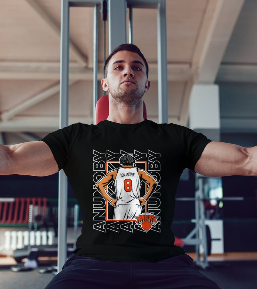 Anunoby New York Number 8 Basketball Player Knicks T-Shirt