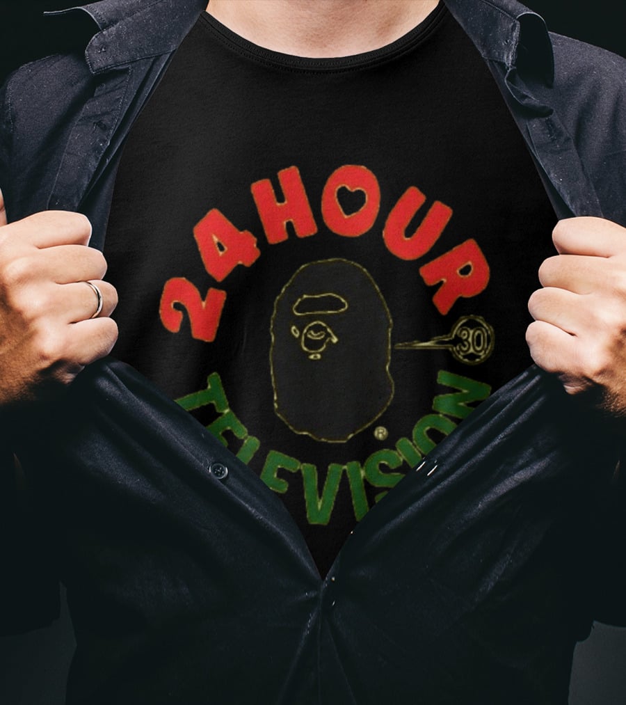 Bloody Osiris 2007 24 Hour Television BAPE A Bathing Ape 30th Anniversary T-Shirt