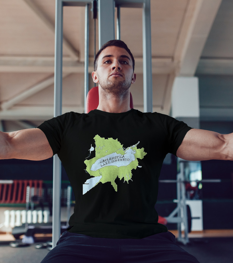 Lake America Lake Ontario Geography Humor Map T-Shirt
