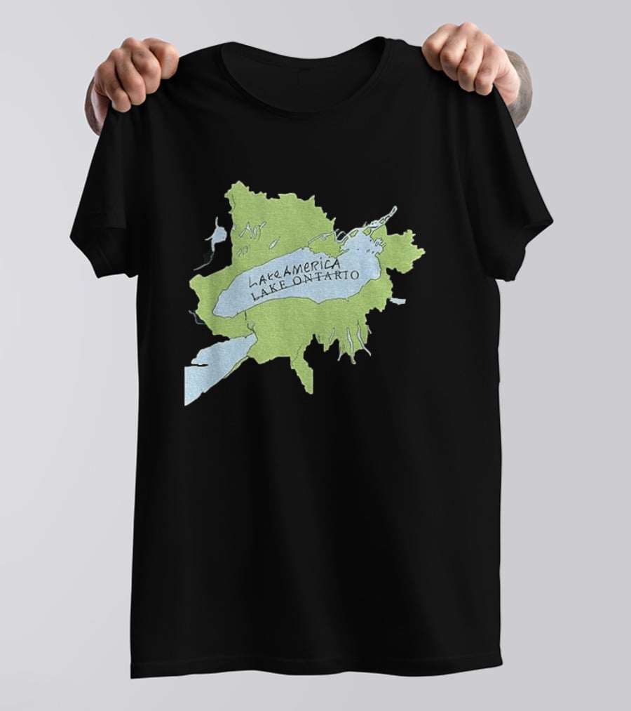 Lake America Lake Ontario Geography Humor Map T-Shirt
