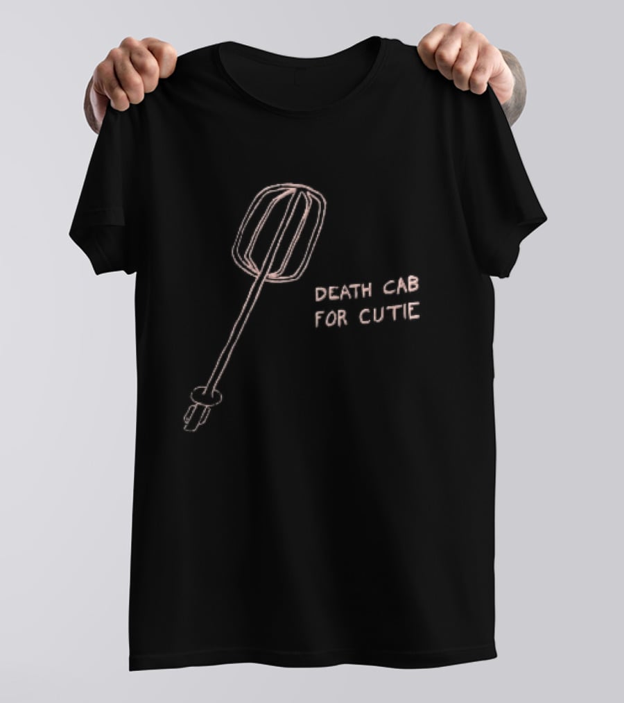 Death Cab For Cutie Pink Hand Drawn Electric Mixer Attachment T-Shirt