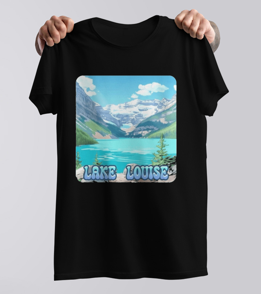 Lake Louise Canada Scenic Mountain Lake View T-Shirt