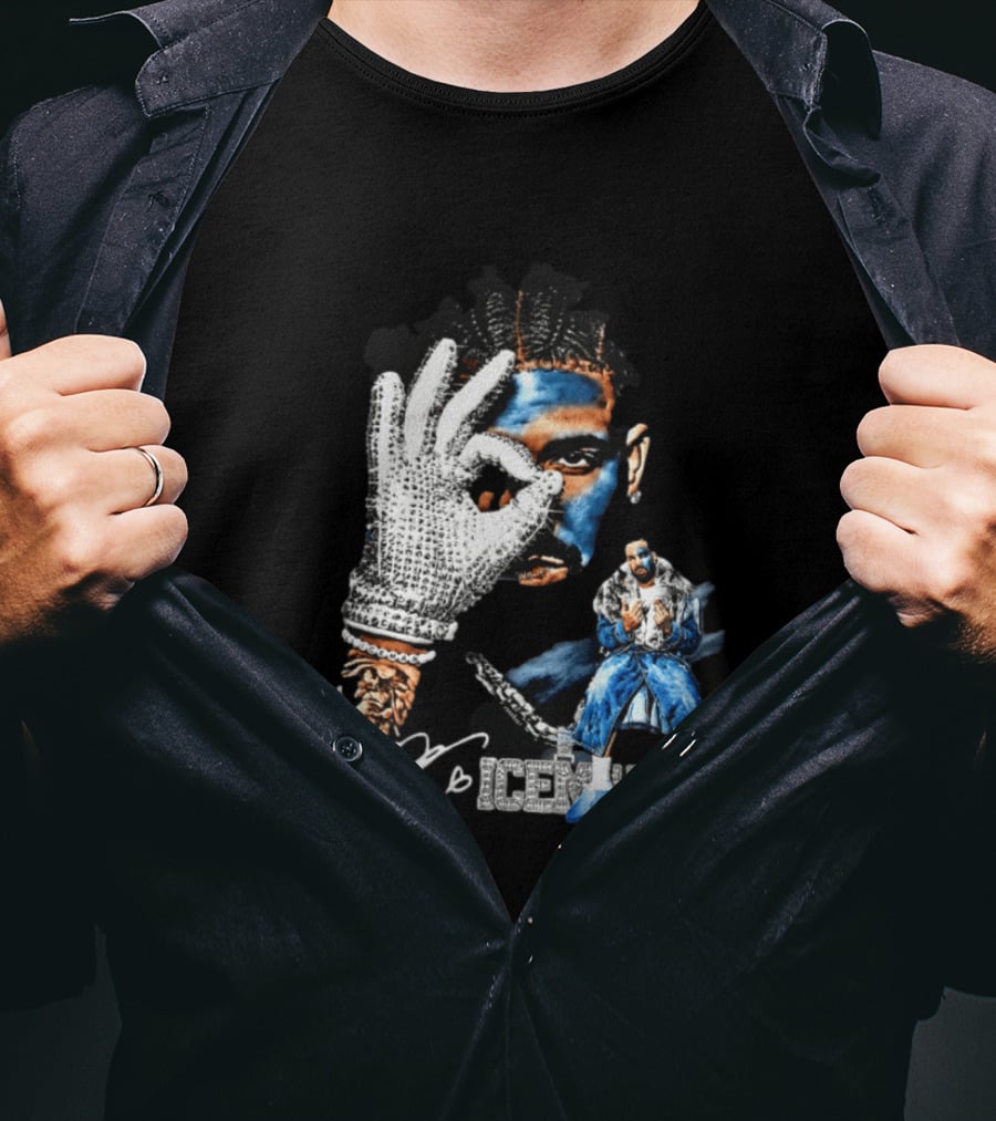 Drake Ice Man Brodie Signature Bling T-Shirt