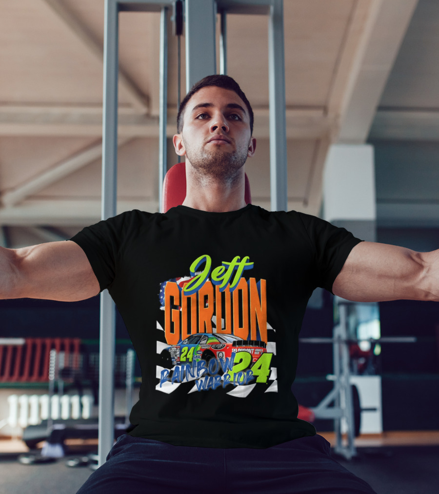 Jeff Gordon 24 Rainbow Warrior DuPont Chevrolet NASCAR Racing T-Shirt