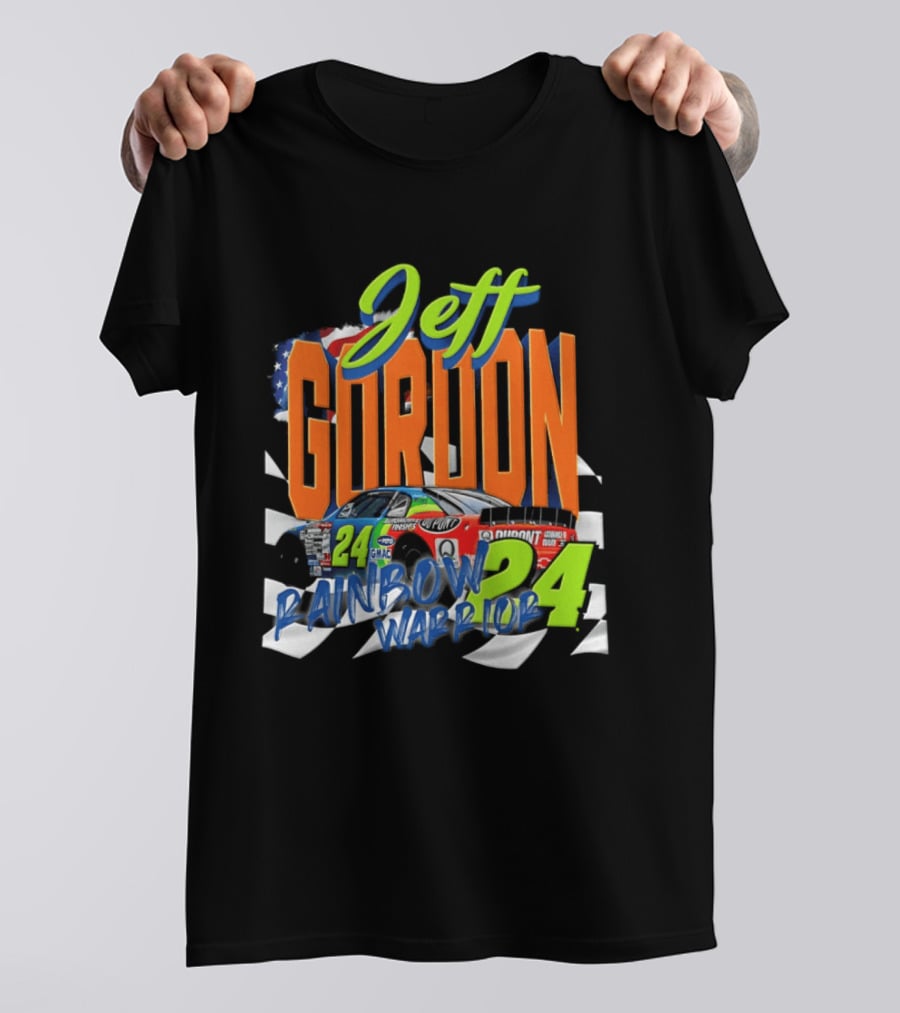 Jeff Gordon 24 Rainbow Warrior DuPont Chevrolet NASCAR Racing T-Shirt