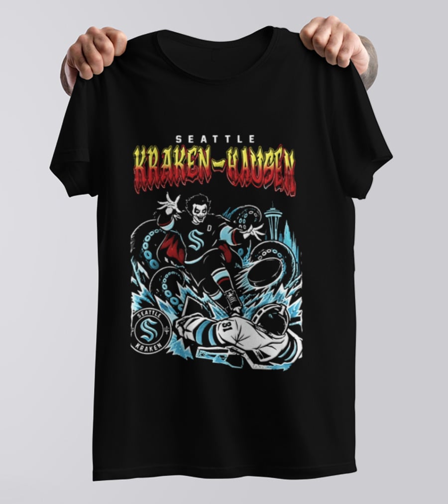 Seattle Kraken Danhausen WWE Friday Night 2026 Hockey Clash T-Shirt