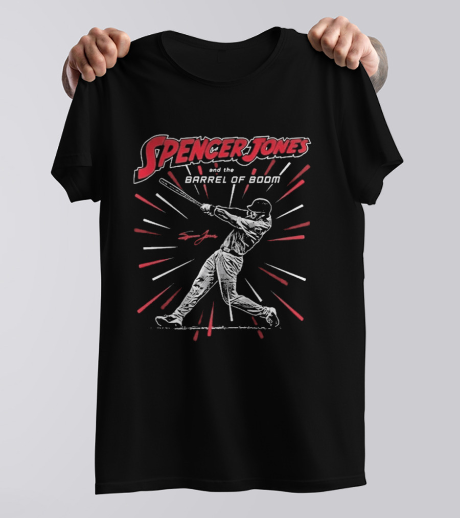 Spencer Jones And The Barrel Of Boom Baseball Player T-Shirt