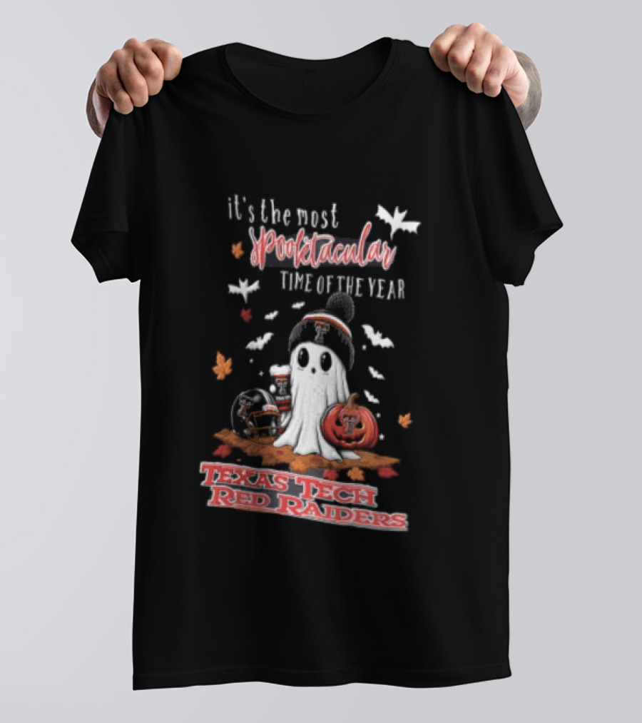 Texas Tech Red Raiders Most Spooktacular Time Of Year Ghost Pumpkin T-Shirt