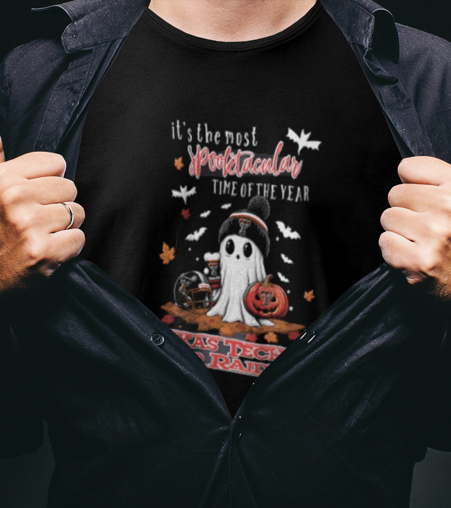 Texas Tech Red Raiders Most Spooktacular Time Of Year Ghost Pumpkin T-Shirt