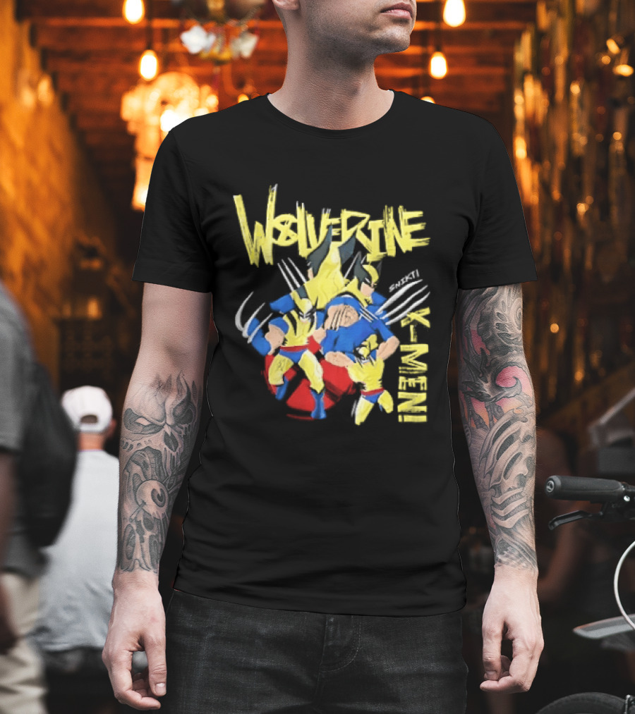 Wolverine Snikt X Men Comic Claws Action T-Shirt
