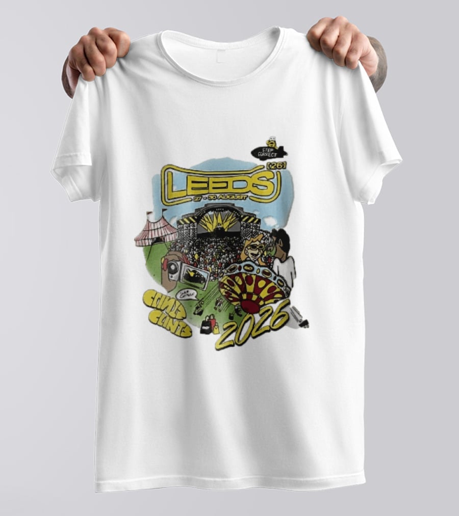 Leeds Step Correct 27 30 August 2026 Music Festival Fairground Clints Cantz T-Shirt