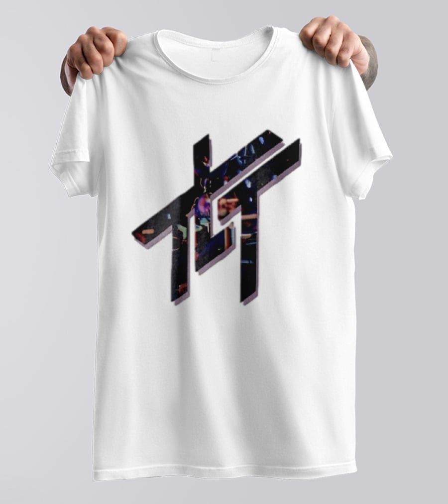 Living Tombstone Monogram Stage Lights 3D Purple Shadow T-Shirt