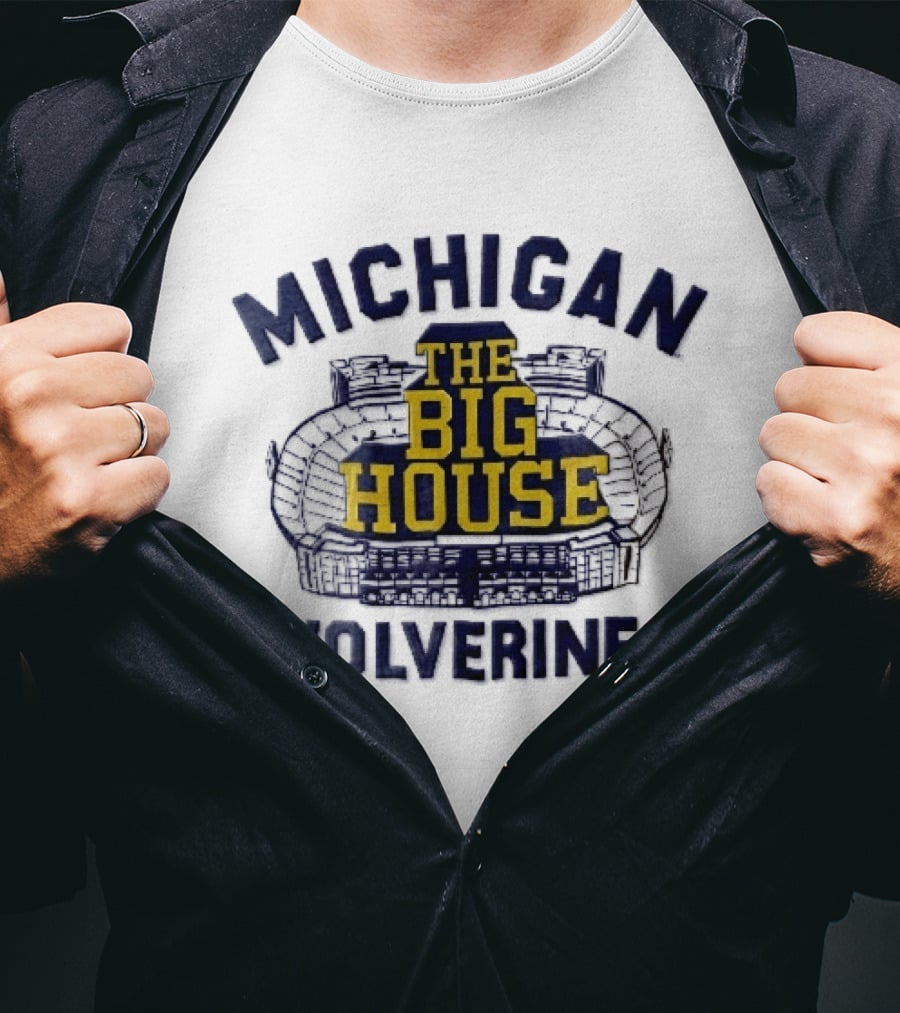 Michigan Wolverines The Big House Stadium T-Shirt