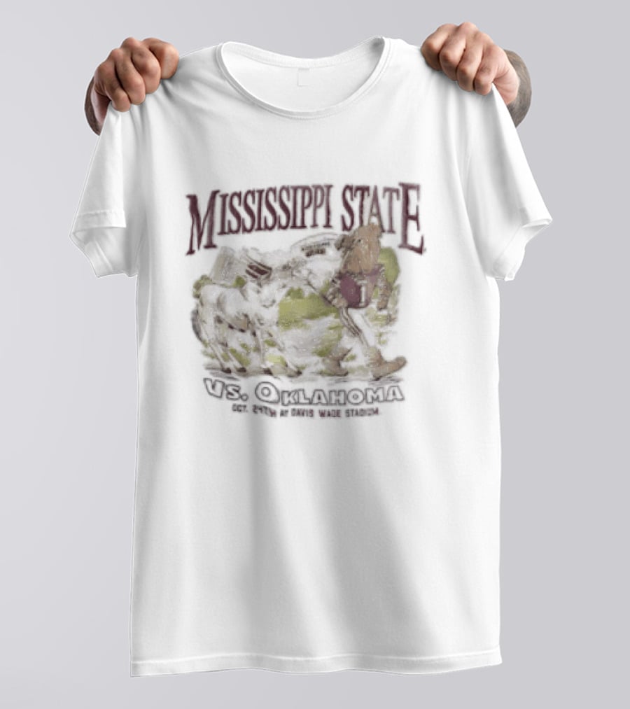 Mississippi State Vs Oklahoma Oct 24Th Davis Wade Stadium Vintage Spirit T-Shirt