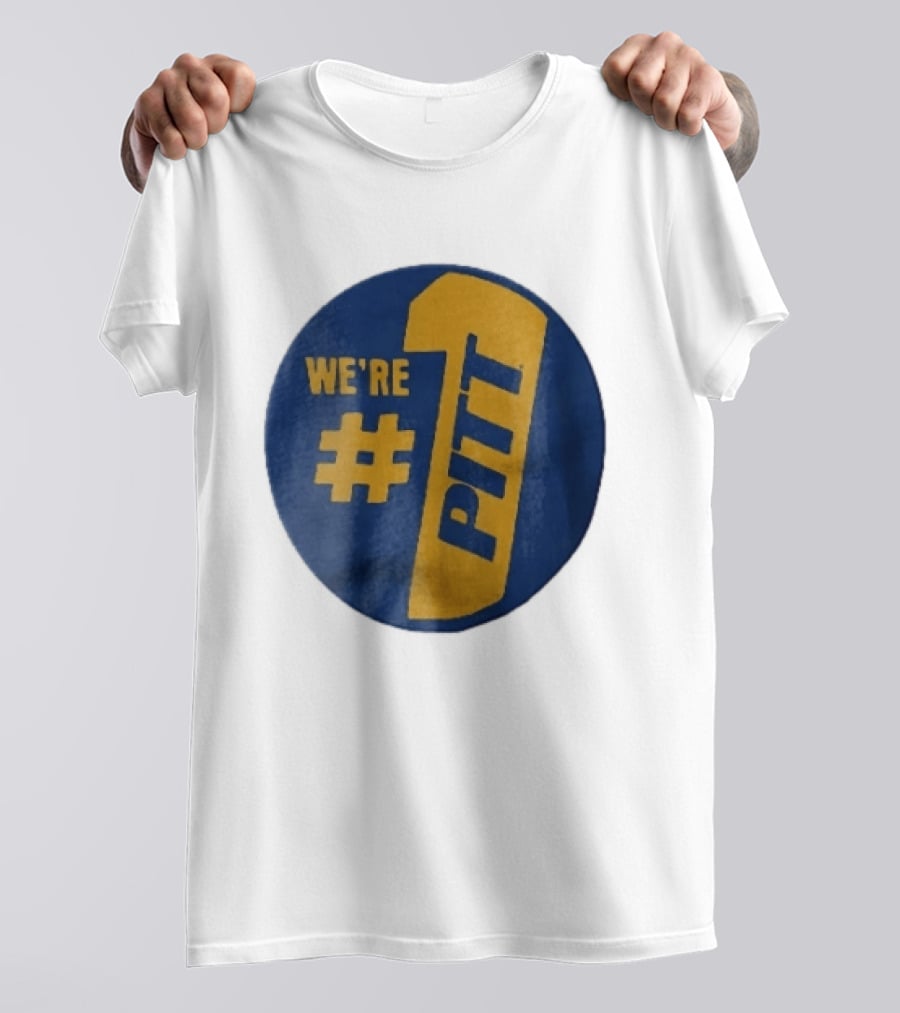 Pittsburgh Panthers Were Number 1 Pitt NCAA Yellow Blue T-Shirt