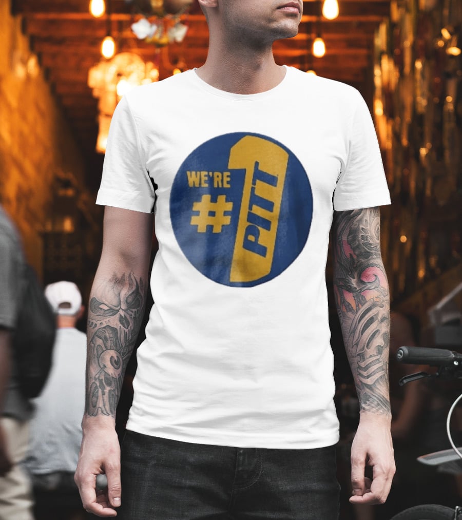 Pittsburgh Panthers Were Number 1 Pitt NCAA Yellow Blue T-Shirt